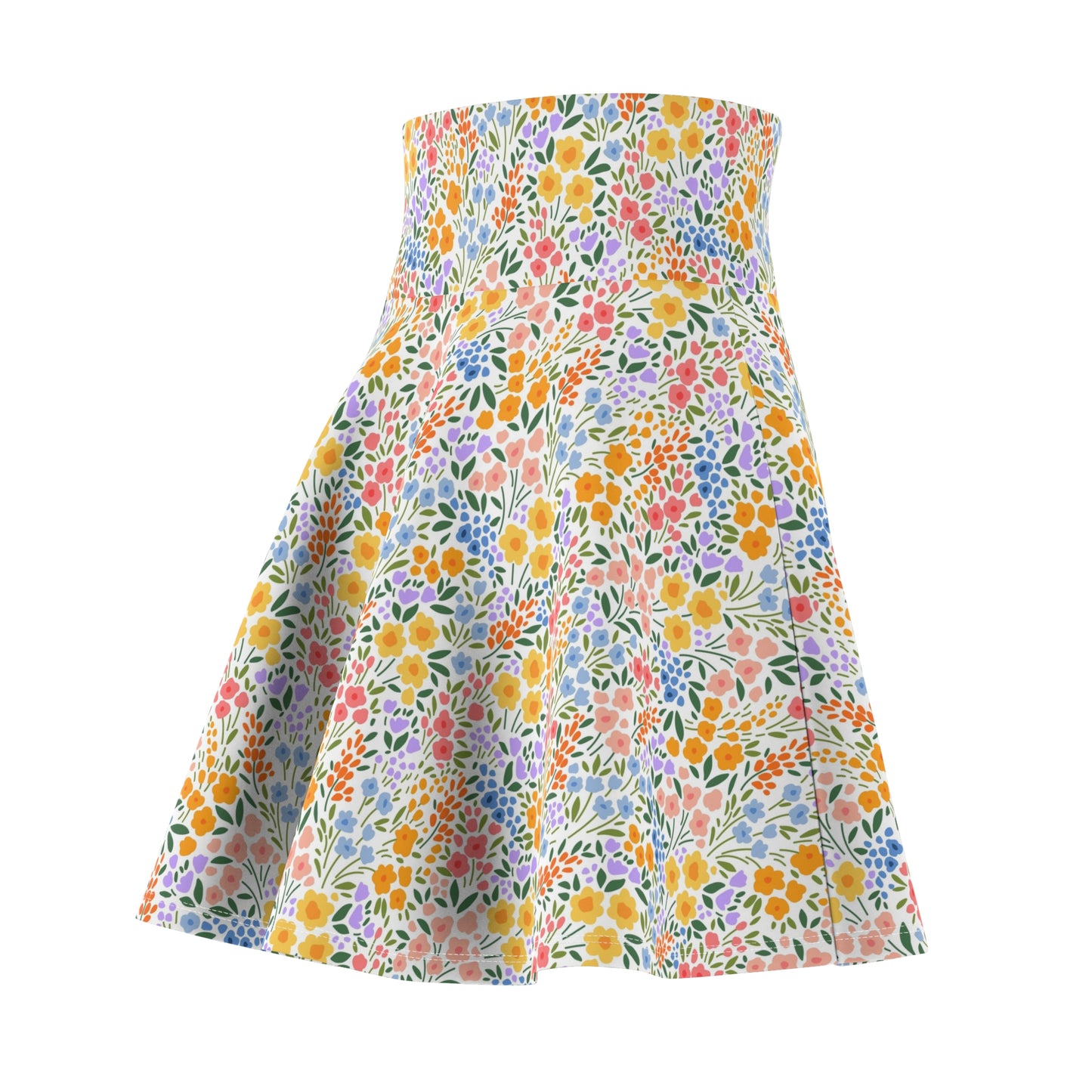Colorful Floral Women's Skater Skirt