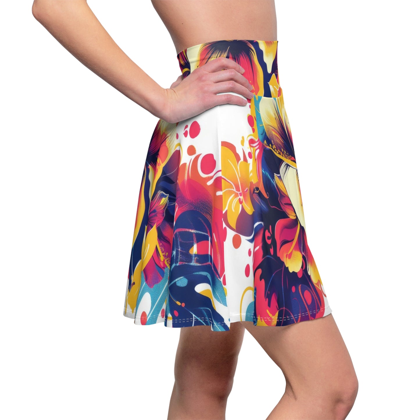 Vibrant Floral Women's Skater Skirt