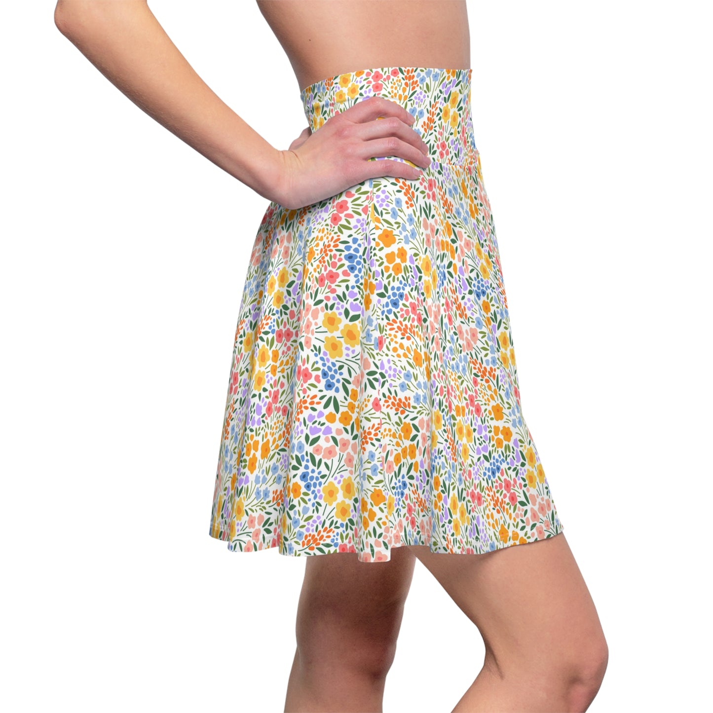 Colorful Floral Women's Skater Skirt