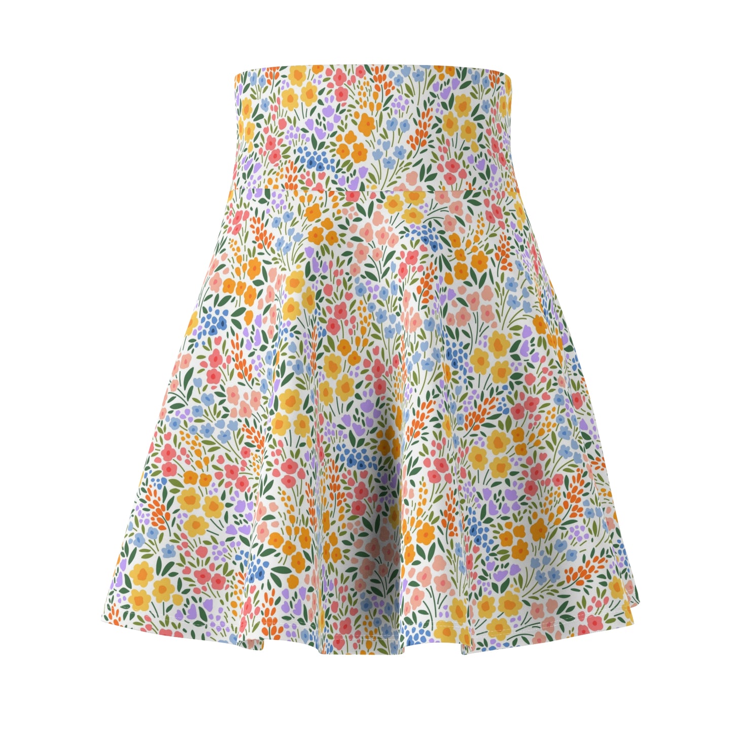 Colorful Floral Women's Skater Skirt