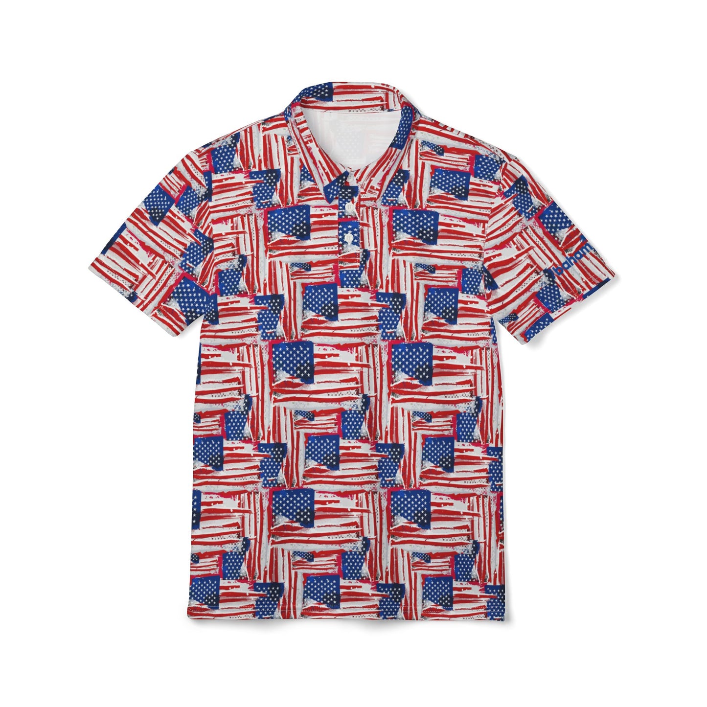 Red, White & Blue American Flag Polo
