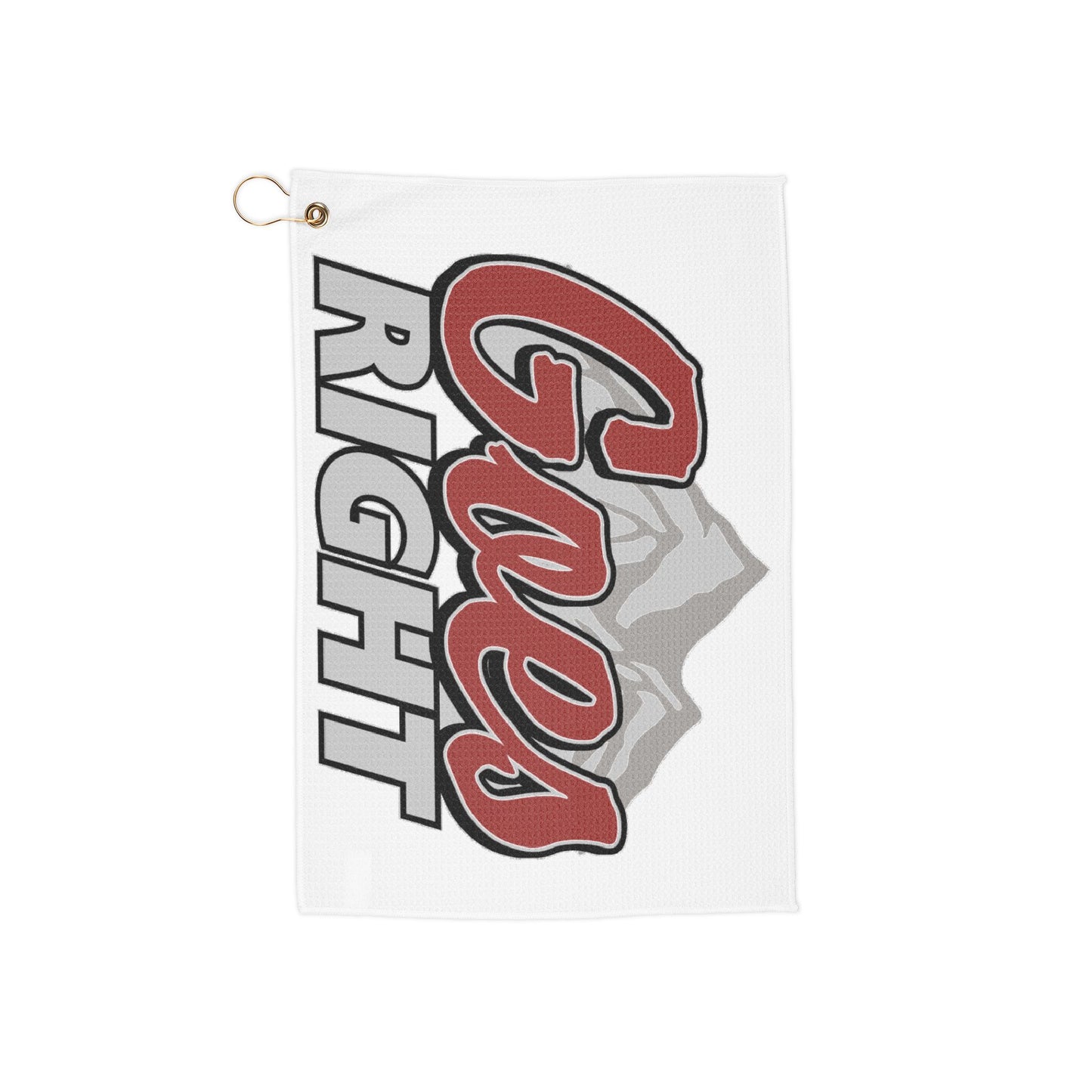 Funny Golf Towel - "Goes Right" Design