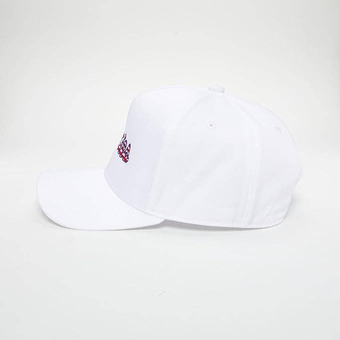 Solid Vintage Baseball Cap - Titties - White