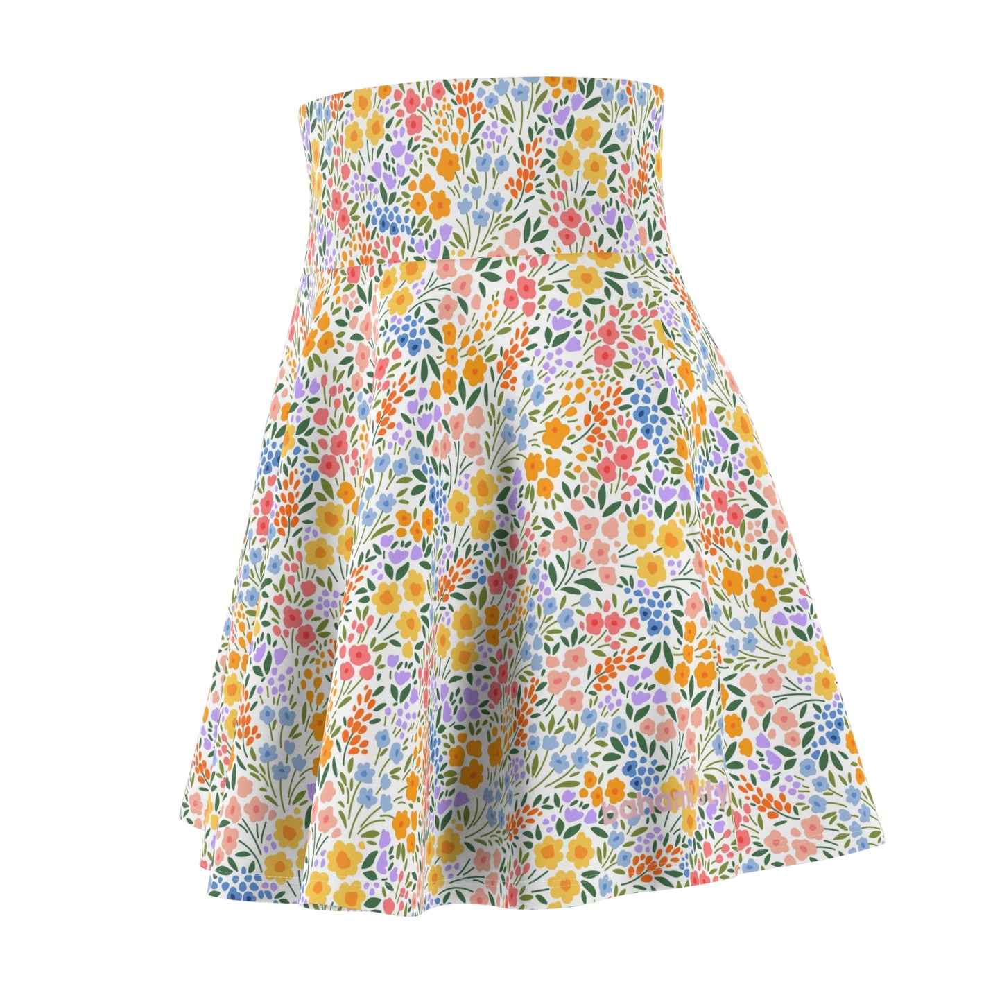 Colorful Floral Women's Skater Skirt