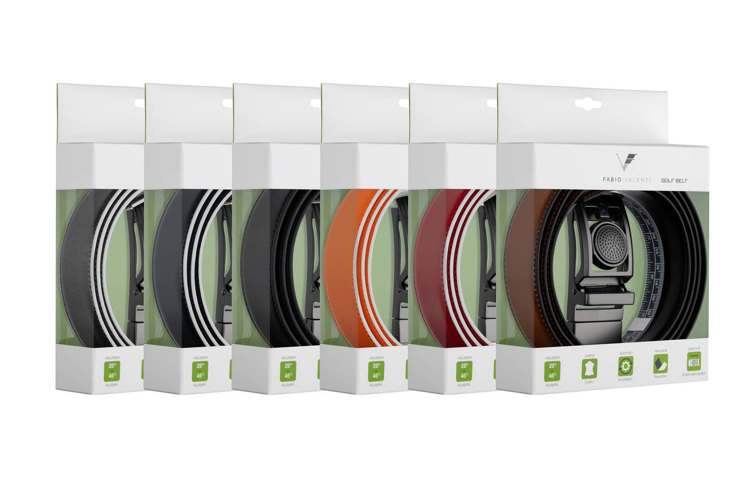 Golf belt with marker