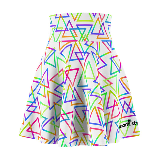 Colorful Geometric Women's Skater Skirt
