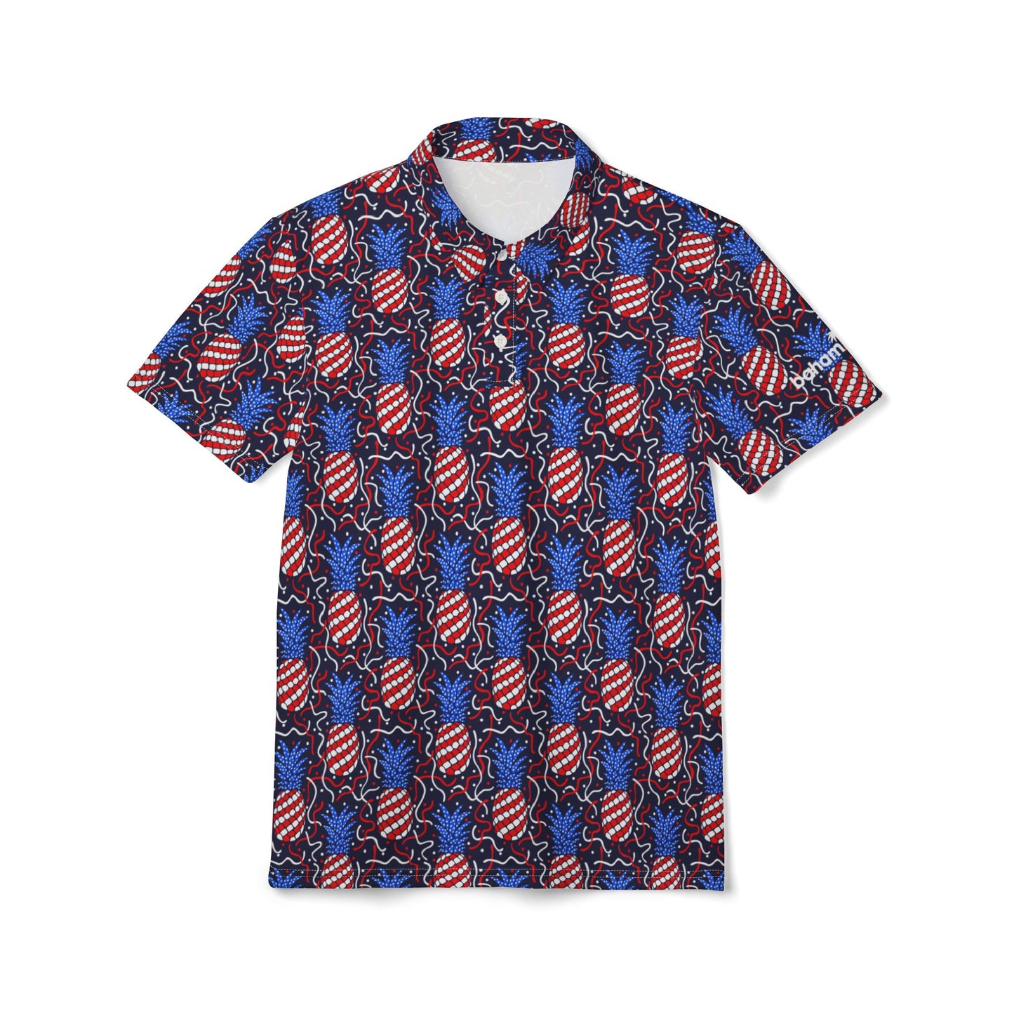 Patriotic Pineapple Polo