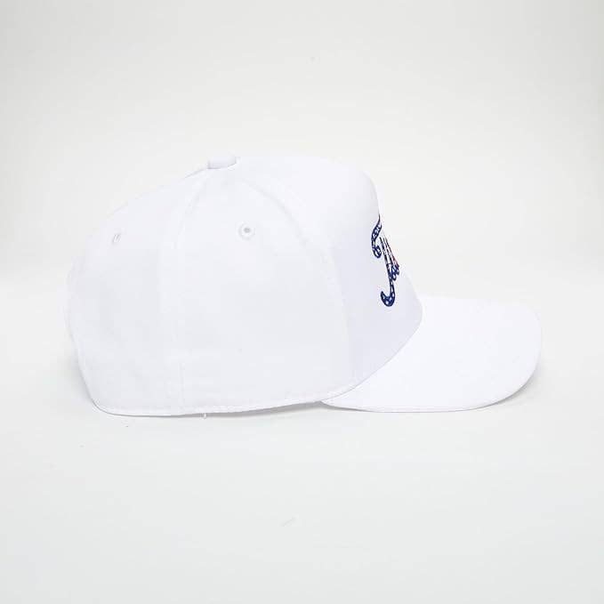 Solid Vintage Baseball Cap - Titties - White