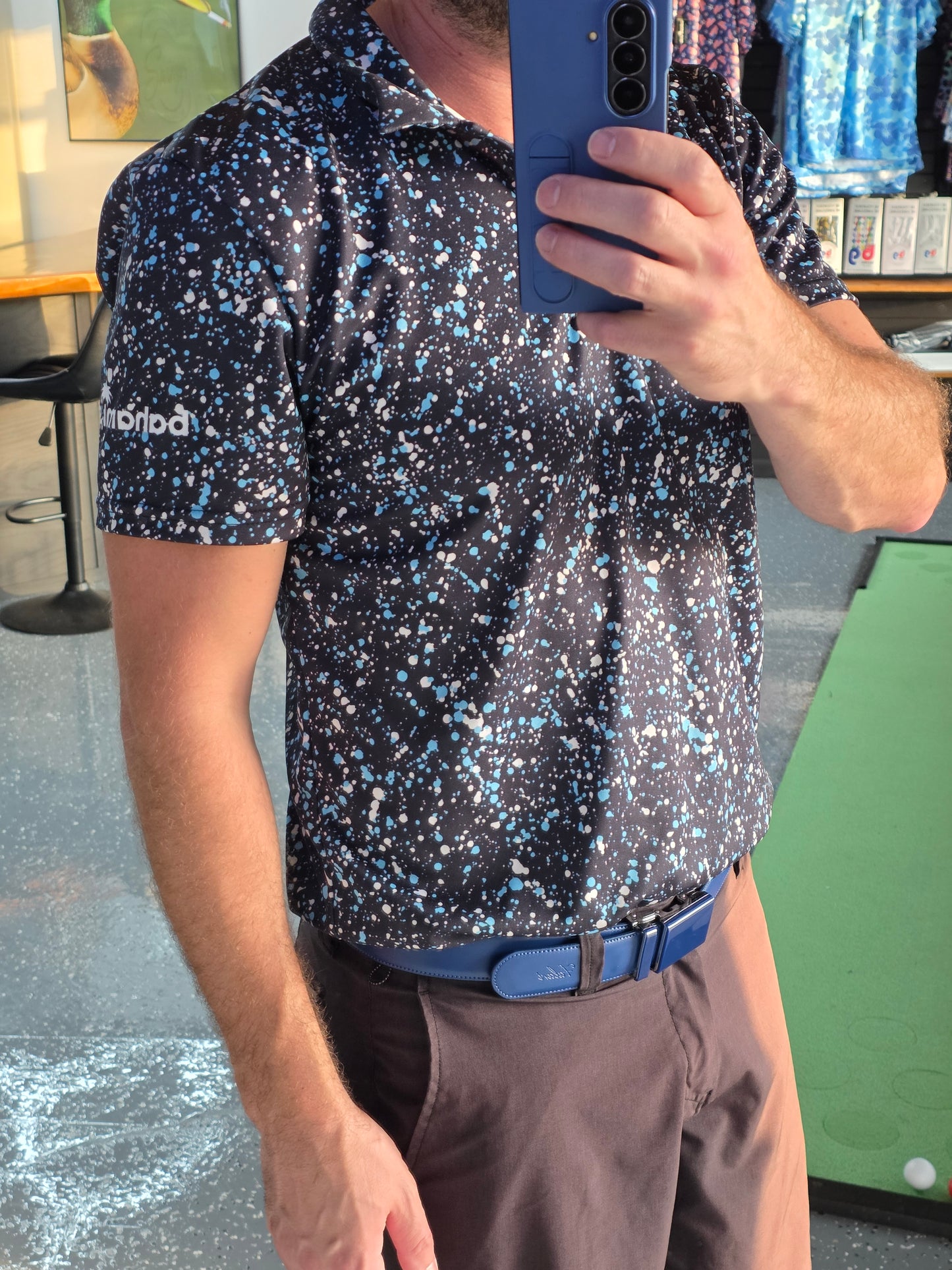 Midnight Sesh Paint Splatter Polo