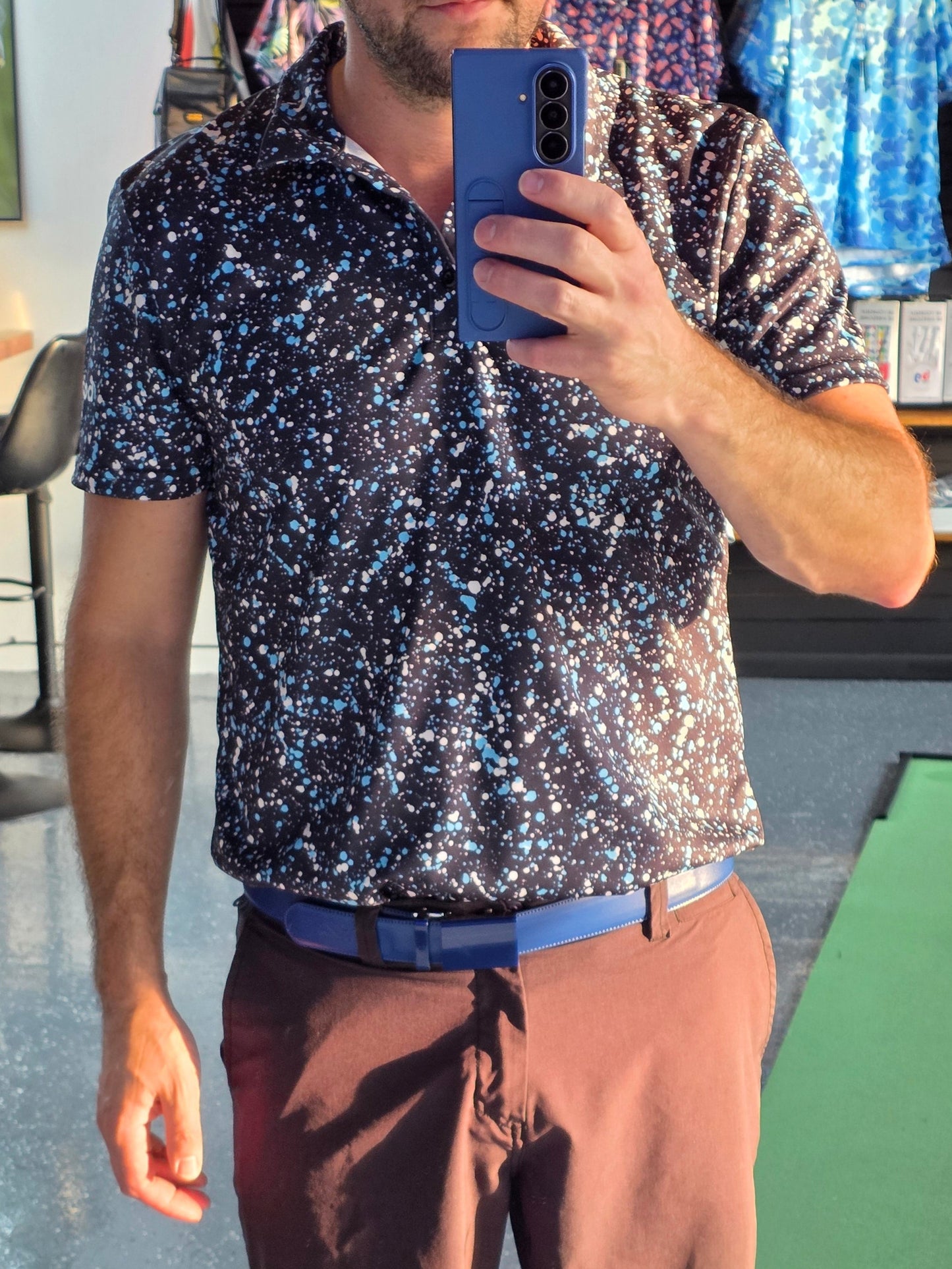 Midnight Sesh Paint Splatter Polo