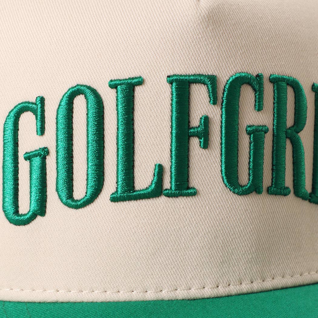 GOLF GRL 3D Embroidered Rope Trucker Hat
