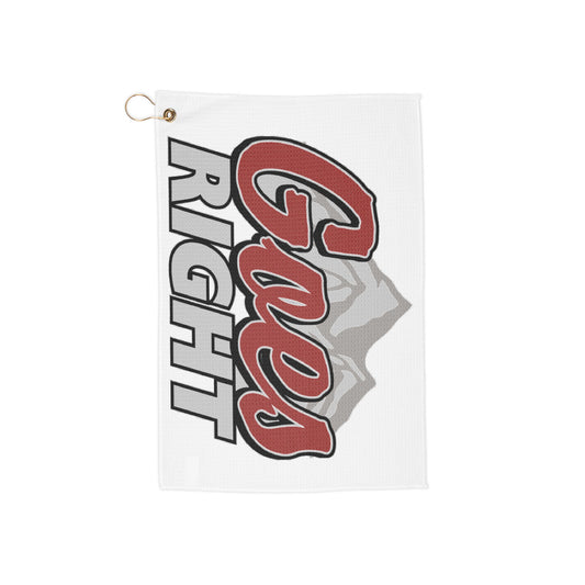 Funny Golf Towel - "Goes Right" Design