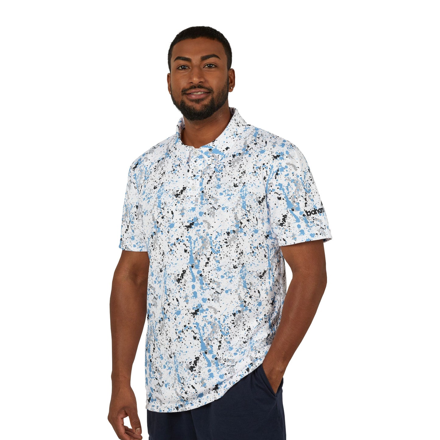 Cloud 9 Paint Splatter Polo