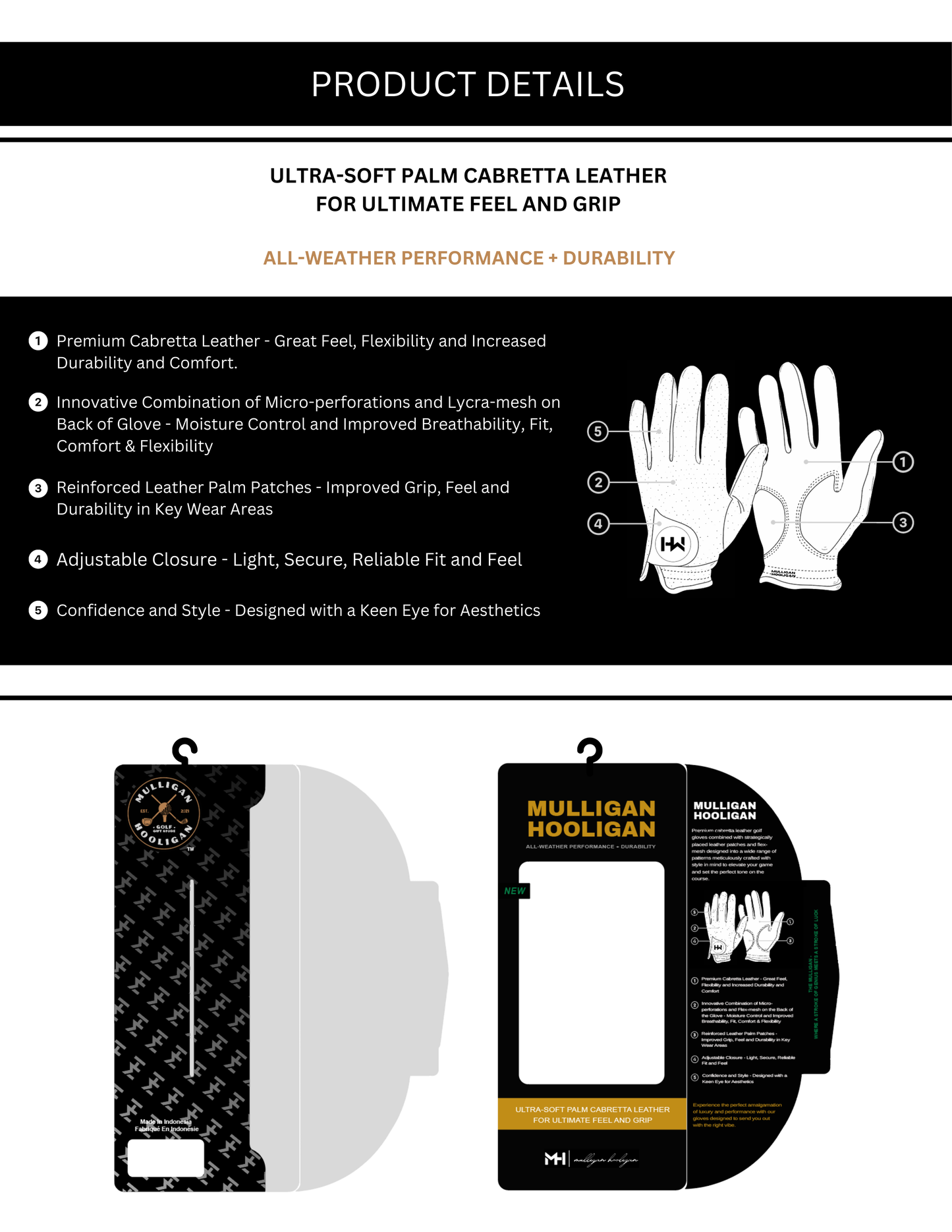 Beer Fore Men's Golf Glove | MULLIGAN HOOLIGAN®