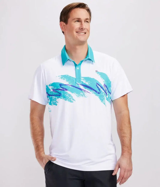 Rip 'N Spray Men's Golf Polo - Fun Retro Golf Shirt