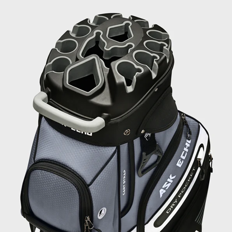 T-LOCK 2.0 14 Way Organizer Dividers Golf Quiet Cart Bag / Grey