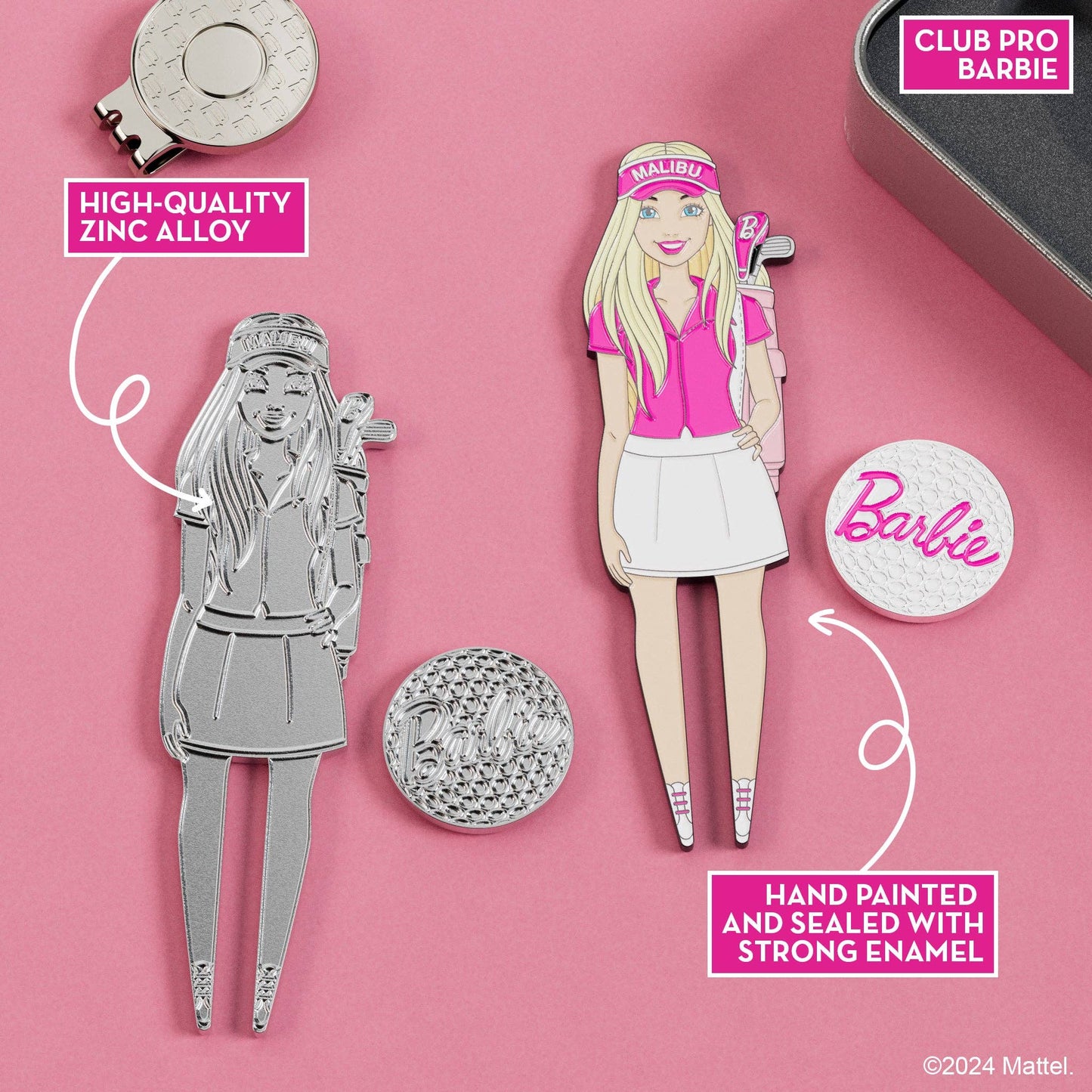 Club Pro Barbie w/ Barbie golf ball marker