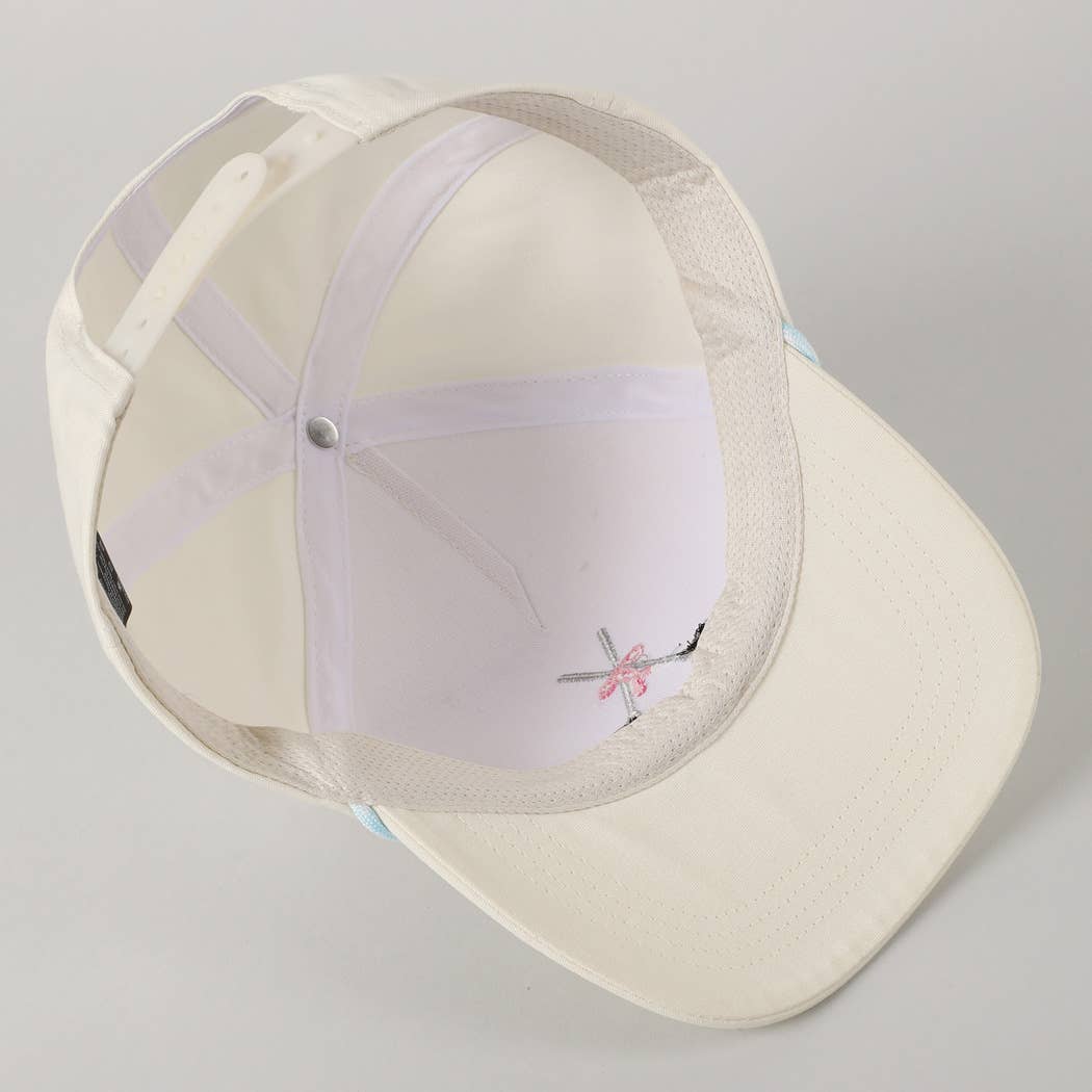 Golf Clubs with Ribbon Embroidered Trucker Hat