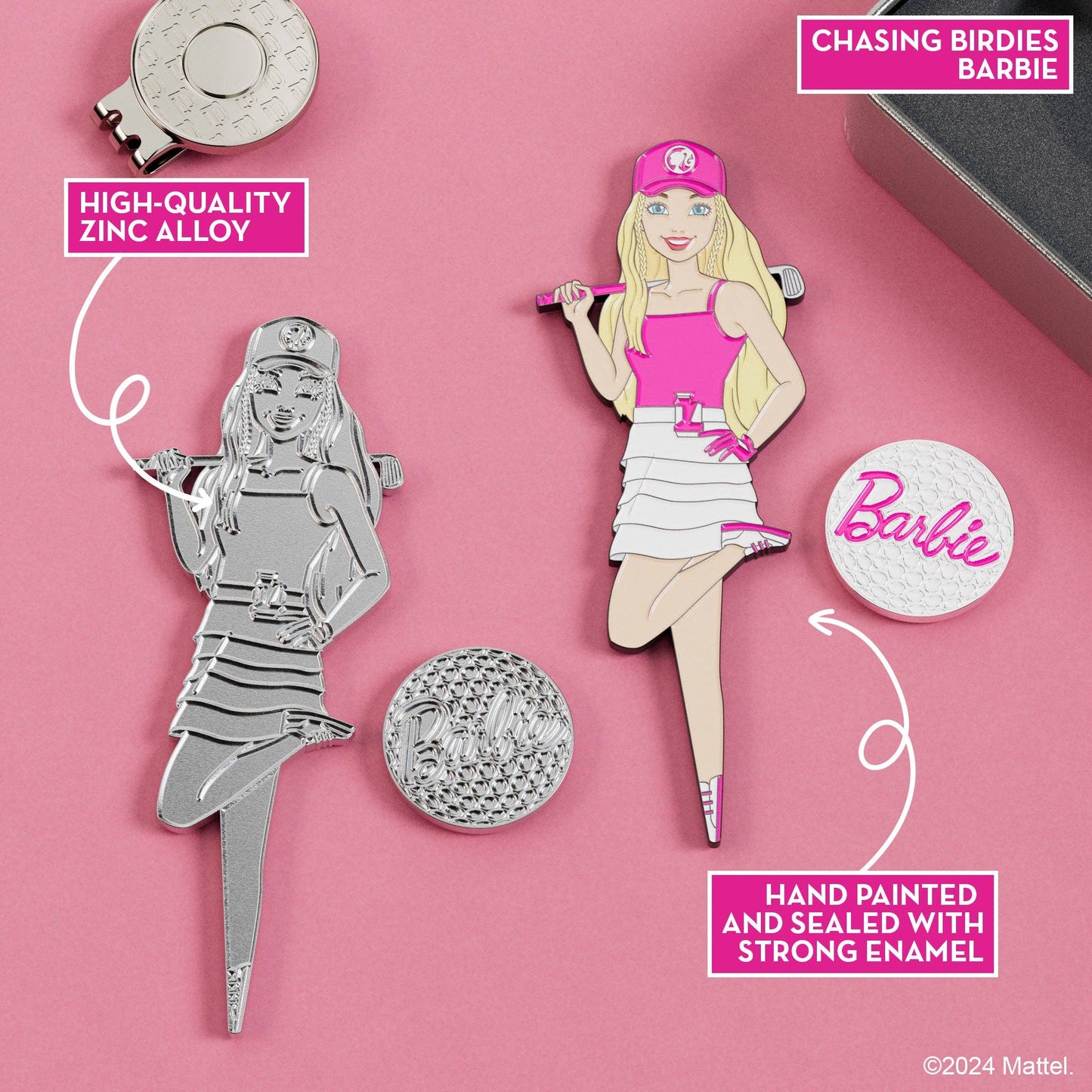 Chasing Birdies Barbie Divot Tool w/ Barbie Ball Marker